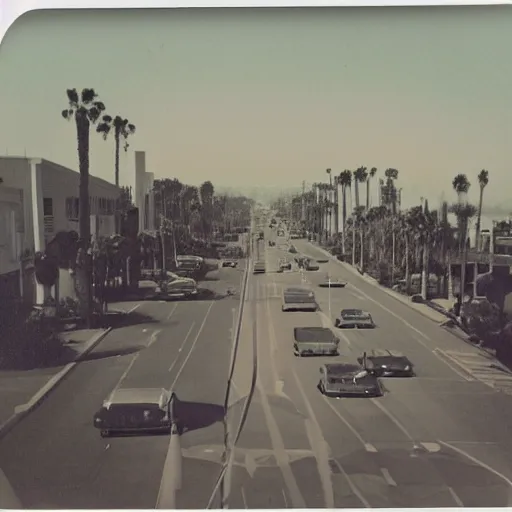 Image similar to an old polaroid photo of Santa Monica