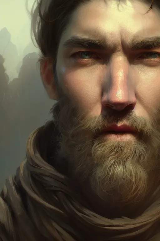 Image similar to ultra detailed close up facial portrait of antony starr, extremely detailed digital painting, in the style of fenghua zhong and ruan jia and jeremy lipking and peter mohrbacher, mystical colors, rim light, beautiful lighting, 8 k, stunning scene, raytracing, octane, trending on artstation