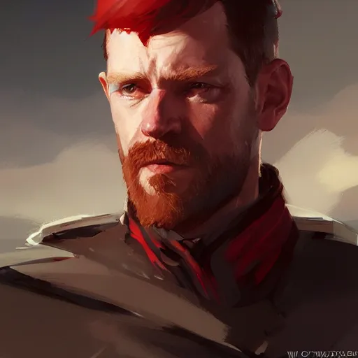 Image similar to portrait of red hugh o'donnell, king of tyrconnell 4 k, concept art, by wlop, ilya kuvshinov, artgerm, krenz cushart, greg rutkowski, pixiv. cinematic dramatic atmosphere, sharp focus, volumetric lighting, cinematic lighting, studio quality