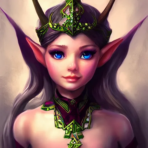 Image similar to elf princess, trending in artstation