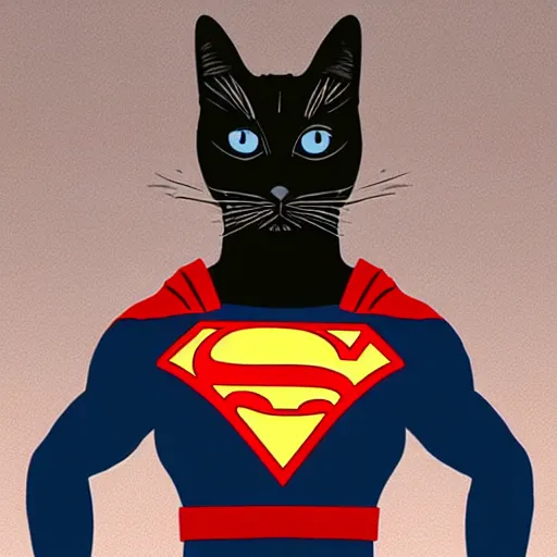 Image similar to Cat as superhero, 8k