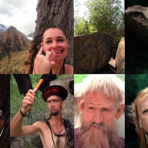 Image similar to stone age selfies