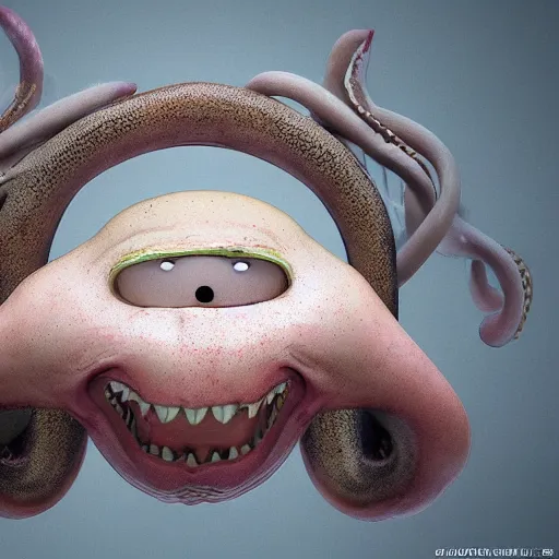 Image similar to hyperrealistic dslr film still of early cuyler squidbillies anthropomorphic squid, stunning 8 k octane comprehensive 3 d render, inspired by istvan sandorfi & greg rutkowski & unreal engine, perfect symmetry, dim volumetric cinematic lighting, extremely hyper - detailed, extremely lifelike attributes & lifelike texture, intricate, masterpiece, artstation, stunning