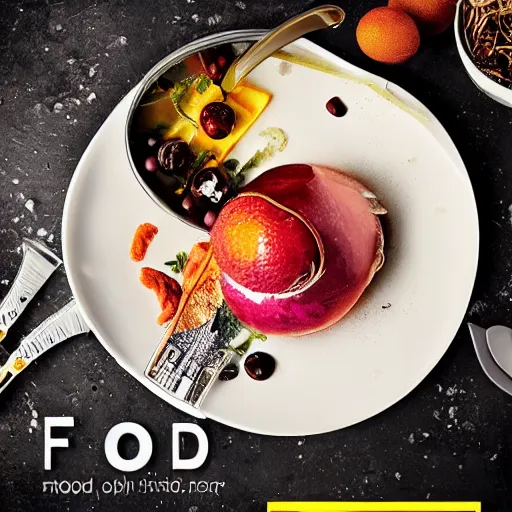 Prompt: futuristic food, magazine shot, food photography, highly detailed