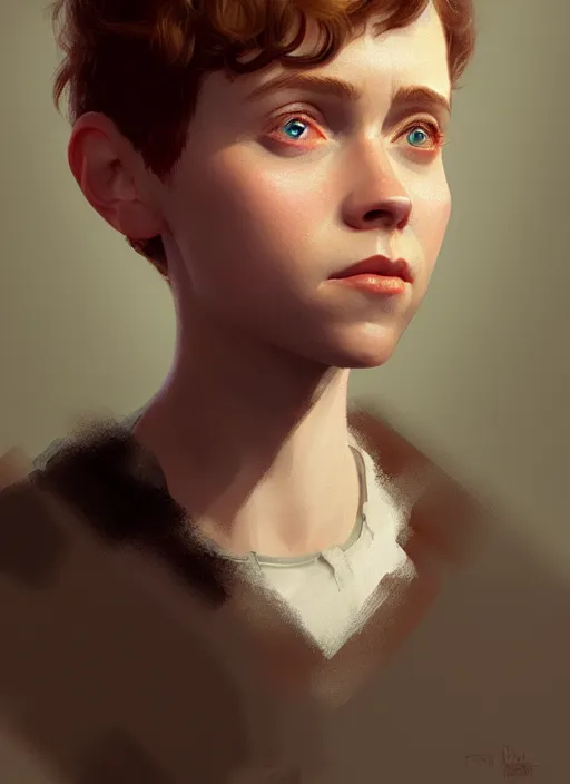 Prompt: portrait of female sophia lillis, netflix trese, highly detailed, digital painting, artstation, concept art, smooth, sharp focus, illustration, art by wlop, kajo baldisimo and craig mullins