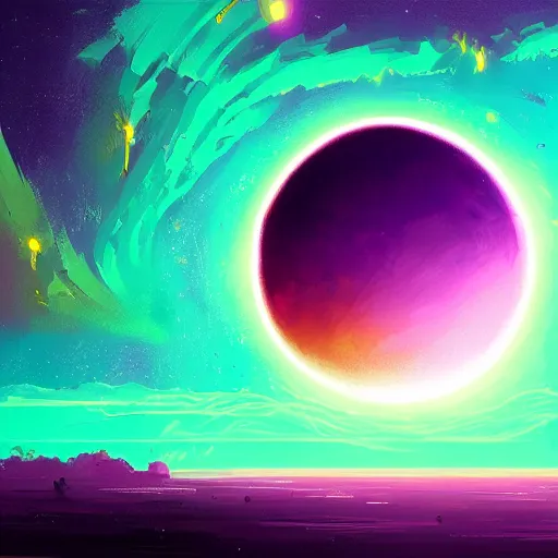 Image similar to a detailed digital painting of a marble - like planet orbiting a large purple sun in a sea of stars, by alena aenami, petros afshar and greg rutkowski trending on artstation, deviantart, planet, clouds, earth, exoplanet, stars, nubulae hubble