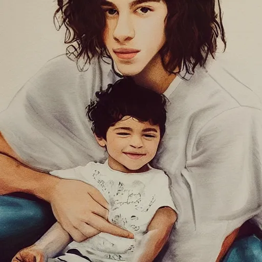 Image similar to portrait of shawn mendes and camila cabello's son