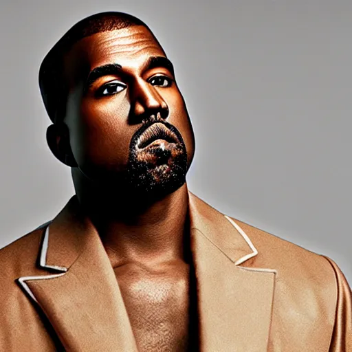 Image similar to Kanye West happy 4K quality super realistic