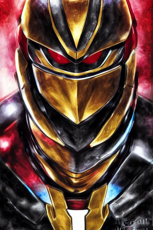 Image similar to portrait of kamen rider kuuga, realistic, highly detailed, digital painting