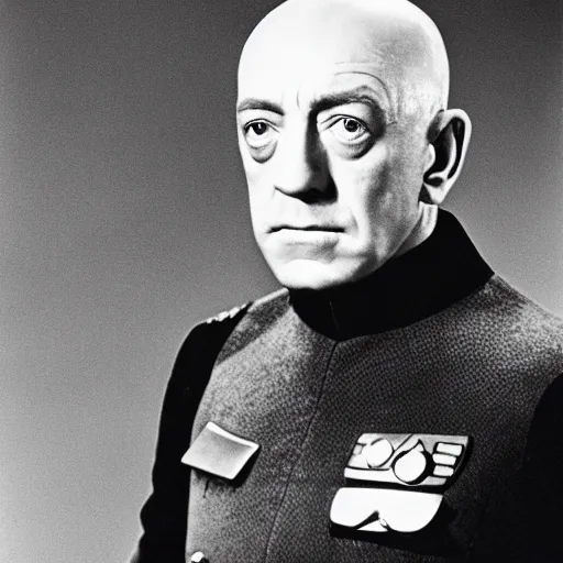 Prompt: alec guinness as captain jean luc picard, photo