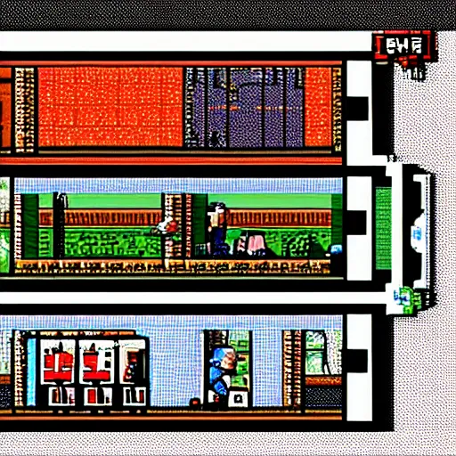 Image similar to sopranos video game, 1 6 - bit, pixel art