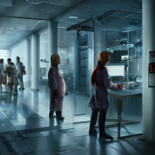 Prompt: the future of medicine, matte painting, very high detail, 4 k,