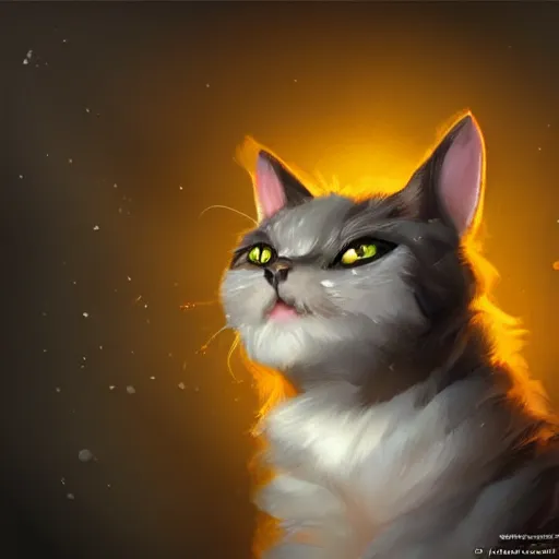 Image similar to A cat with a top hot on, stunning visuals, ultra detailed, dynamic lighting, trending on art station, concept art,