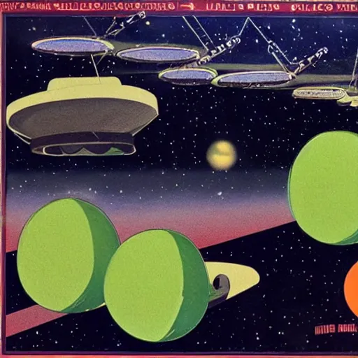 Image similar to melons from space, illustrazione, 6 0's poster b movie