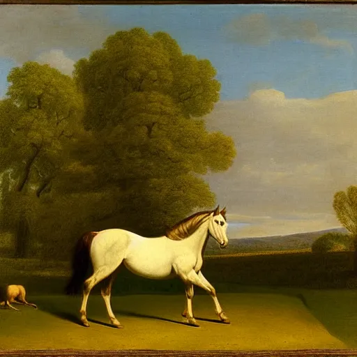 Image similar to Buckskin Horse in a Green Pasture by George Stubbs