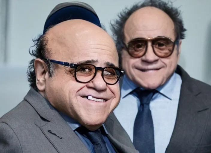 Image similar to video game still of danny devito in the video game detroit become human,