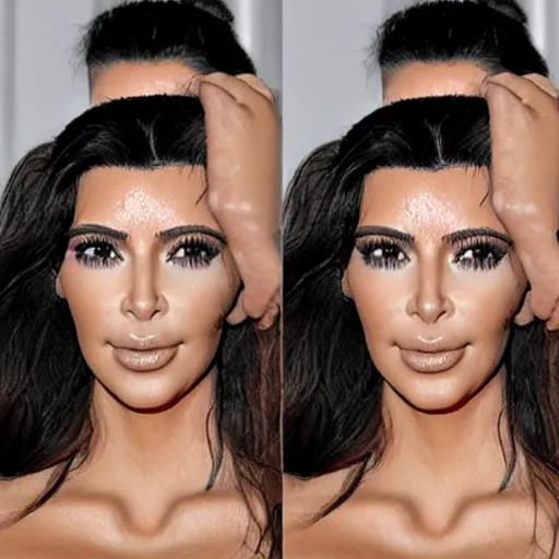 Image similar to kim kardashian botched