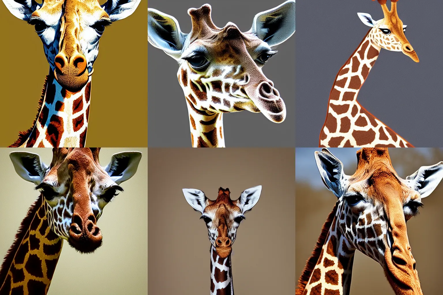 Prompt: anthropomorphic giraffe