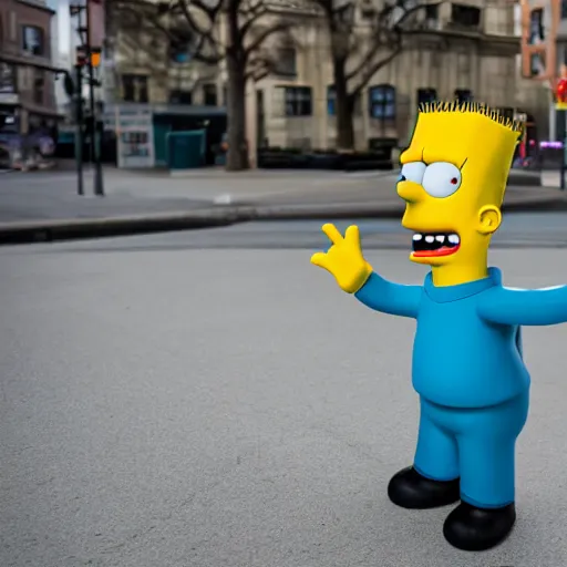Image similar to bart simpson as a real human, XF IQ4, f/1.4, ISO 200, 1/160s, 8K, RAW, unedited, symmetrical balance, in-frame
