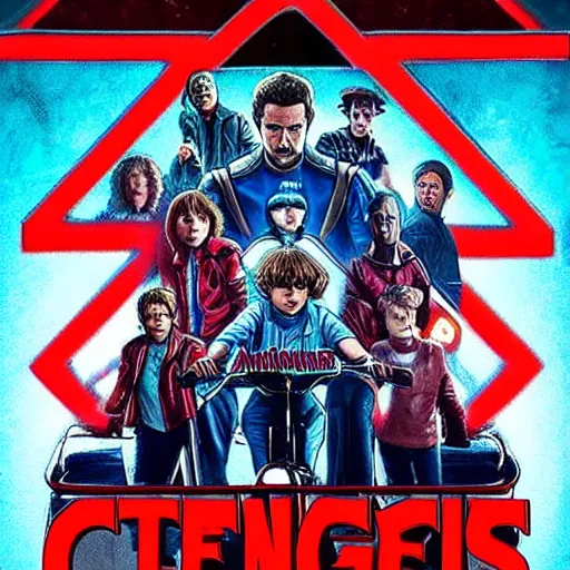 Image similar to the avengers are in stranger things