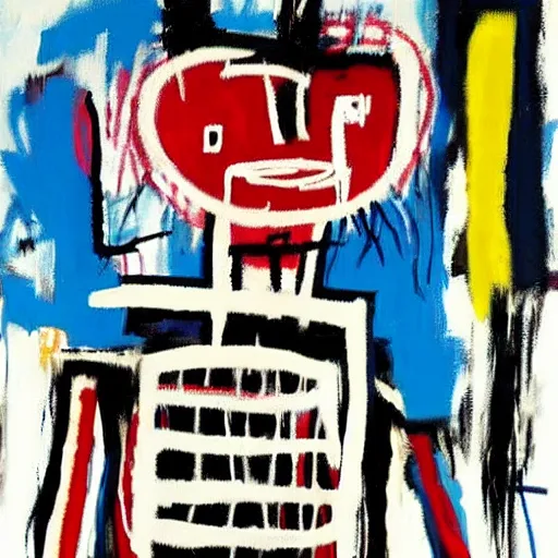 Prompt: a beautiful art by jean michel basquiat