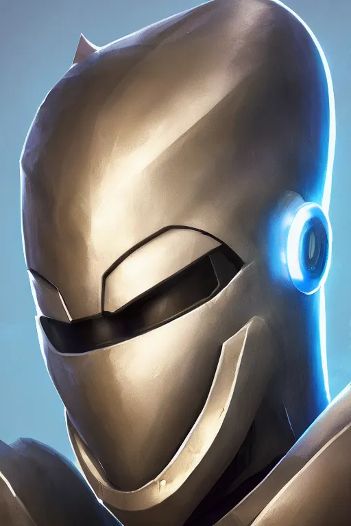 Image similar to epic mask helmet robot ninja portrait stylized as fornite style game design fanart by concept artist gervasio canda, behance hd by jesper ejsing, by rhads, makoto shinkai and lois van baarle, ilya kuvshinov, rossdraws global illumination radiating a glowing aura global illumination ray tracing hdr render in unreal engine 5