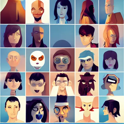 Image similar to face icon stylized minimalist regular show, loftis, cory behance hd by jesper ejsing, by rhads, makoto shinkai and lois van baarle, ilya kuvshinov, rossdraws global illumination