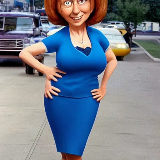 Image similar to Lois Griffin as a real person