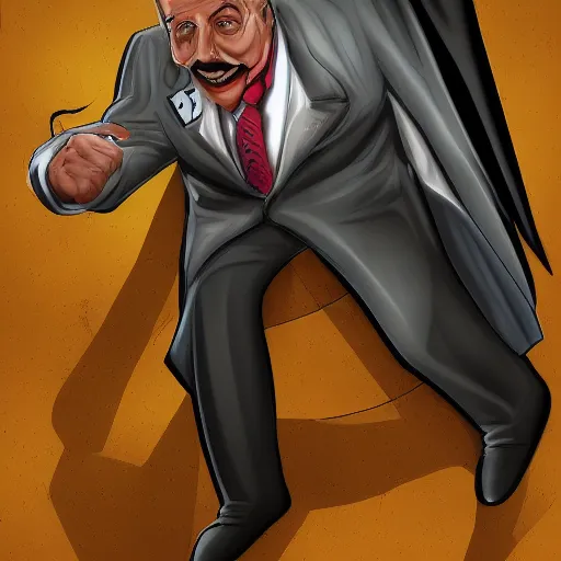 Image similar to Dr. Phil as Batman, digital art, very detailed, 4k
