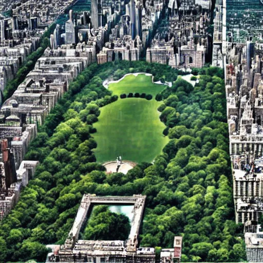 Image similar to Central Park New York, google maps