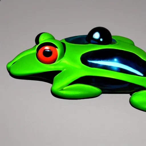 Prompt: frog spaceship