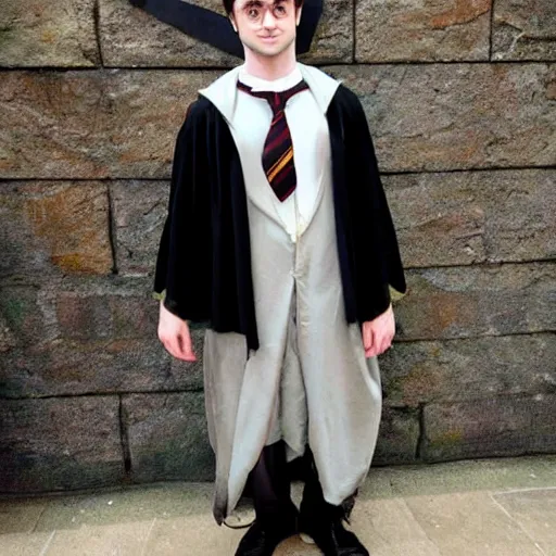 Image similar to Daniel radcliffe in a harry potter halloween costume