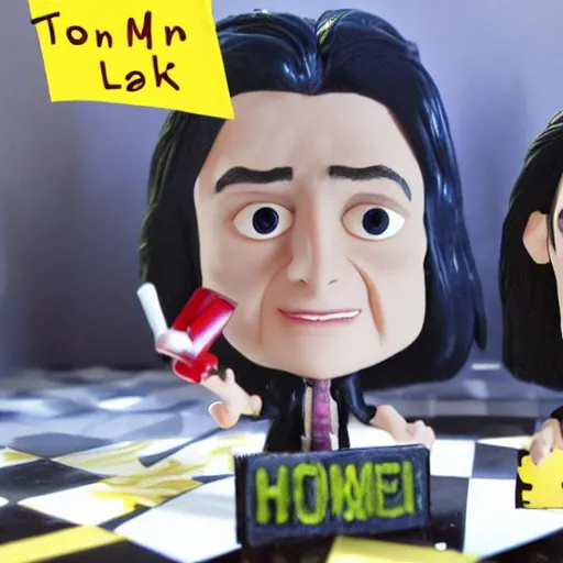 Image similar to Tommy Wiseau The Room in stop motion in the style of Laika