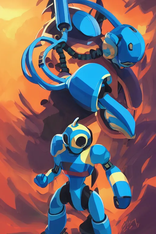 Image similar to robot ninja mask helmet megaman x zero rockman 2 0 2 2 switch game boss legacy collection fanart artsation, art gta 5 comics, behance hd by jesper ejsing, by rhads, makoto shinkai and lois van baarle, ilya kuvshinov, rossdraws global illumination ray tracing