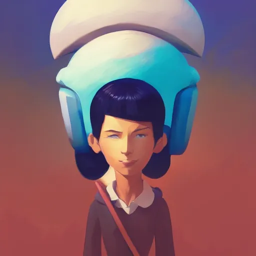 Image similar to face icon stylized minimalist rockoa €™ s modern life, loftis, cory behance hd by jesper ejsing, by rhads, makoto shinkai and lois van baarle, ilya kuvshinov, rossdraws global illumination