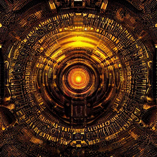 Image similar to meshuggah album cover, lsd, circuitry, intricate detail, royo, whealan, giger, klimt, hd, octane render, unreal engine,