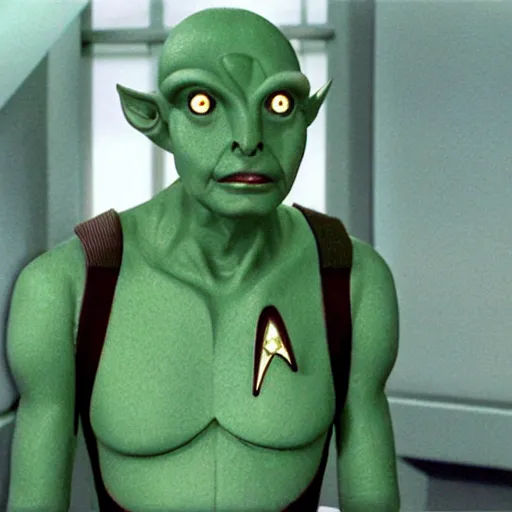 Image similar to a photosynthetic alien, star trek