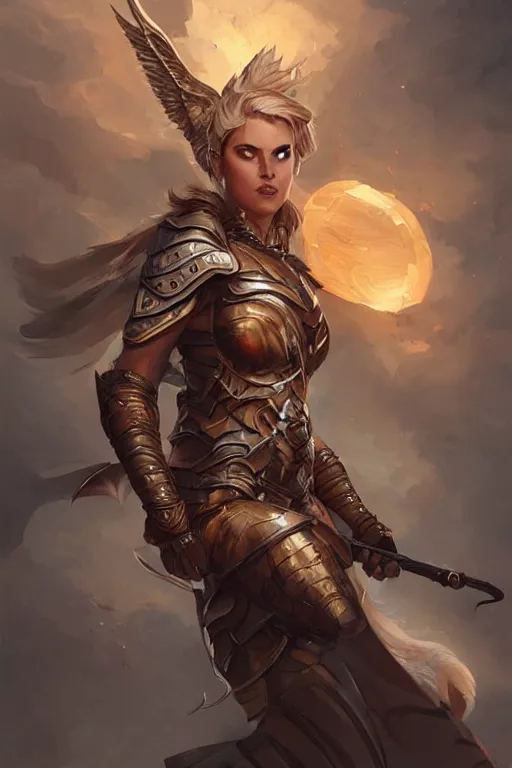 Image similar to amazon valkyrie athena, d & d, fantasy, portrait, highly detailed, headshot, digital painting, trending on artstation, concept art, sharp focus, illustration, art by artgerm and greg rutkowski and magali villeneuve