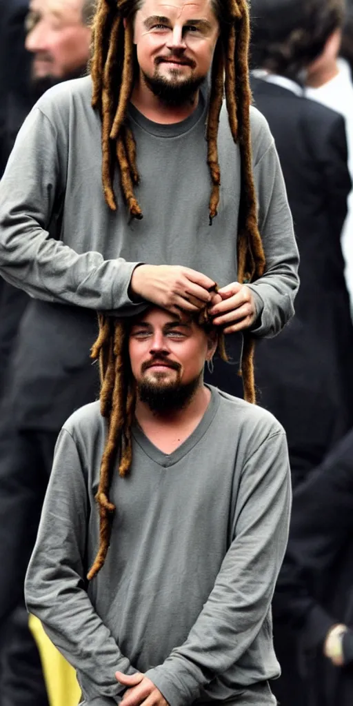 Image similar to rastafarian leonardo dicaprio