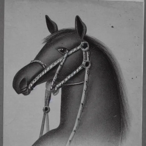 Image similar to an anthropomorphic horse character