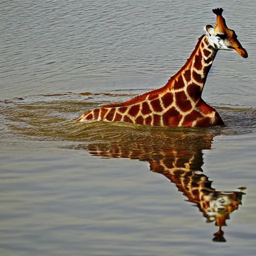 Prompt: giraffe duck hybrid, bold natural colors, national geographic photography, masterpiece, full shot