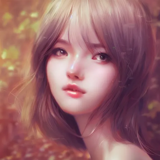 Image similar to realistic detailed semirealism beautiful gorgeous natural cute Mommy AI artwork drawn full HD 4K high resolution quality artstyle professional artists WLOP, Aztodio, Taejune Kim, Guweiz, Pixiv, Instagram, Artstation