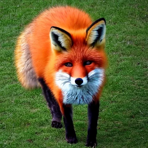 Prompt: A fox in the shape of a cube