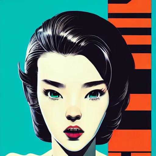 Image similar to bored gal gadat. underground box office hit, comedy and seventies italian horror movie, unreal engine, intricate, ultra detailed 8 k, ambient occlusion, best, cool, extremely beautiful and aesthetic shape of face and neck, art by hiroaki samura and ilya kuvshinov and rossdraws andy warhol