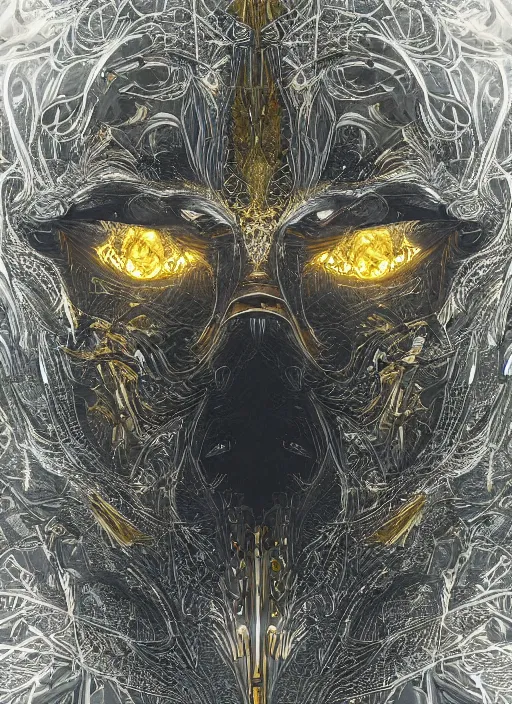 Image similar to glowing silver and golden elements, full close-up portrait, vector crow from unsplash, book cover, green forest, white moon, establishing shot, extremly high detail, photo-realistic, cinematic lighting, pen and ink, intricate line drawings, by Yoshitaka Amano, Ruan Jia, Kentaro Miura, Artgerm, post processed, concept art, artstation, matte painting, style by eddie mendoza, raphael lacoste, alex ross