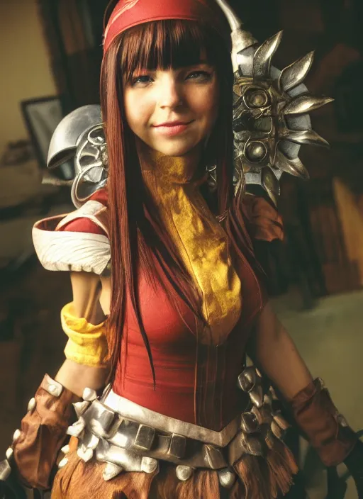 Image similar to a full portrait photo of real - life princess garnet final fantasy ix character, f / 2 2, 3 5 mm, 2 7 0 0 k, lighting, perfect faces, award winning photography.