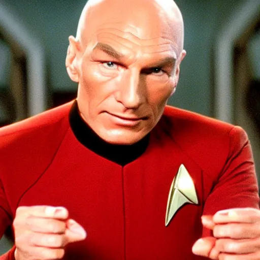 Image similar to captain picard's favorite holodeck simulation program, star trek : the next generation