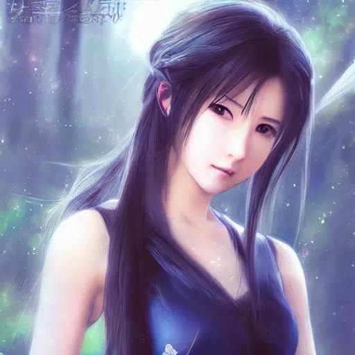 Image similar to beautiful rinoa by wang ling wlop,