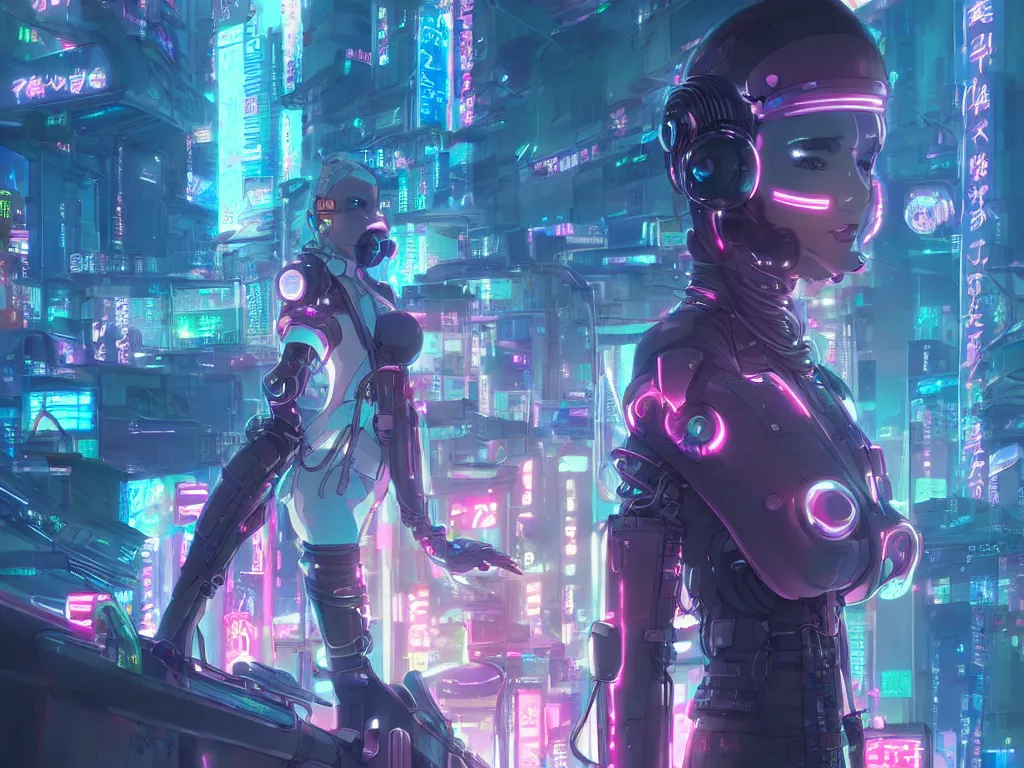 Image similar to portrait anime visual futuristic female cyber police, on cyberpunk neon light tokyo rooftop, ssci - fi and fantasy, intricate and very beautiful, human structure, concept art, sharp focus, anime by simon stalenhag, rossdraws and magali villeneuve and liya nikorov and luxearte, frostine engine