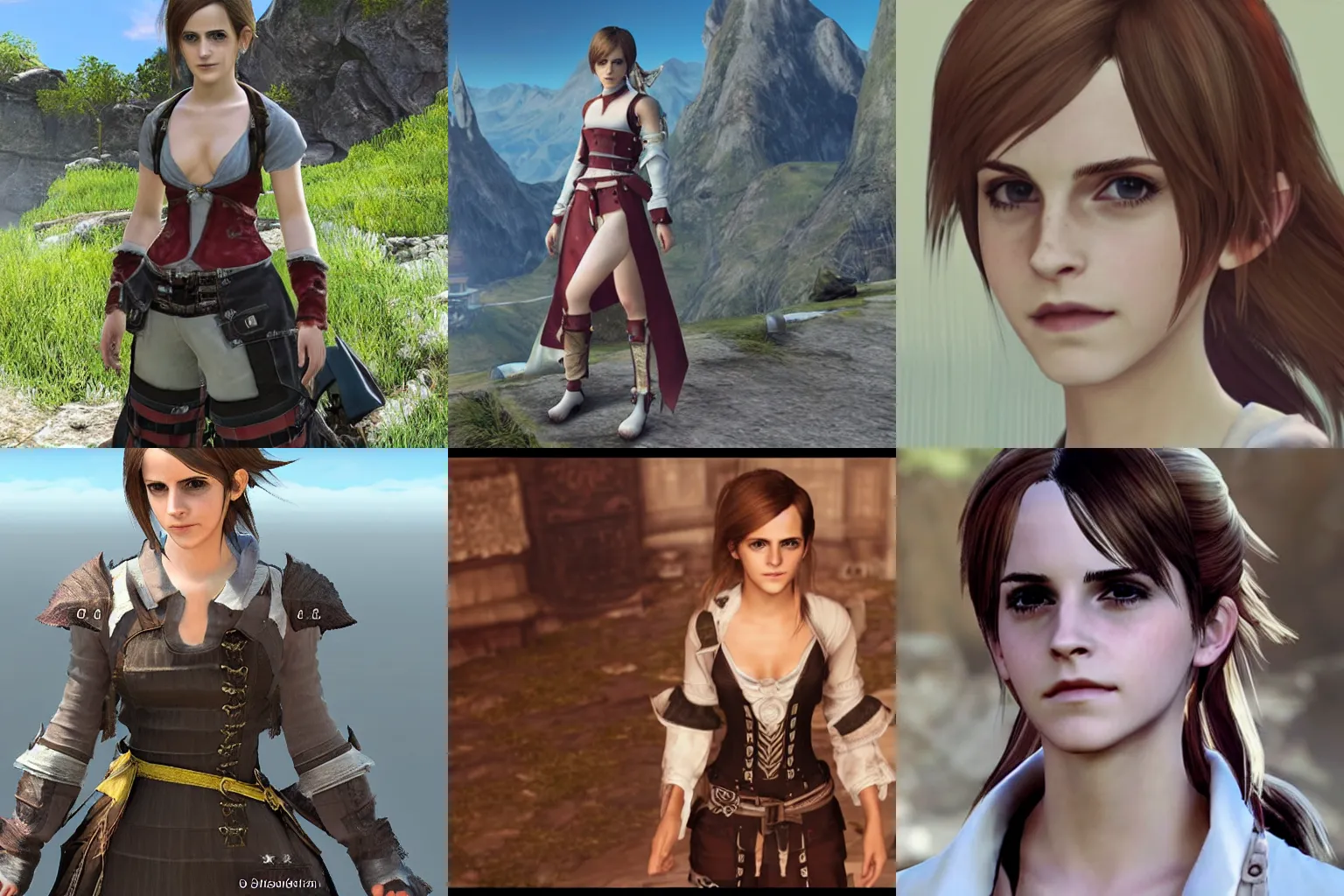 Prompt: Emma Watson as a character in Final Fantasy XIV